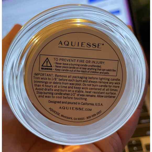 Aquiesse Fig & Cypress Luxury Scented Candle - 6.5 oz new in box - Picture 3 of 3